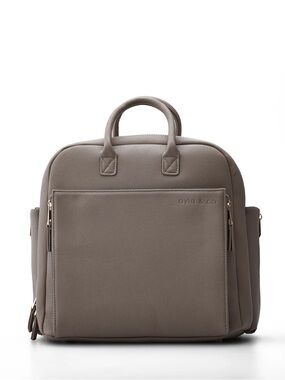 Ayla & Co ‘The Ayla’ taupe vegan leather diaper bag with accessories